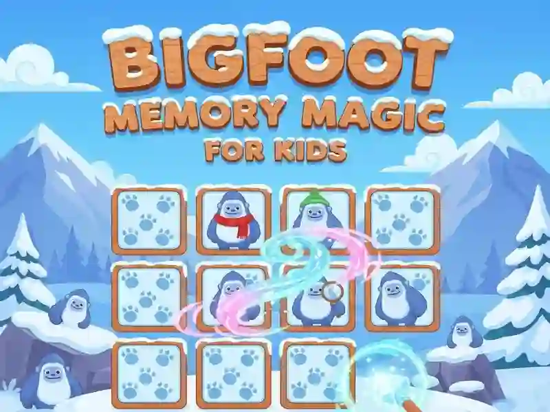 Lojë Bigfoot Memory Magic For Kids në internet
