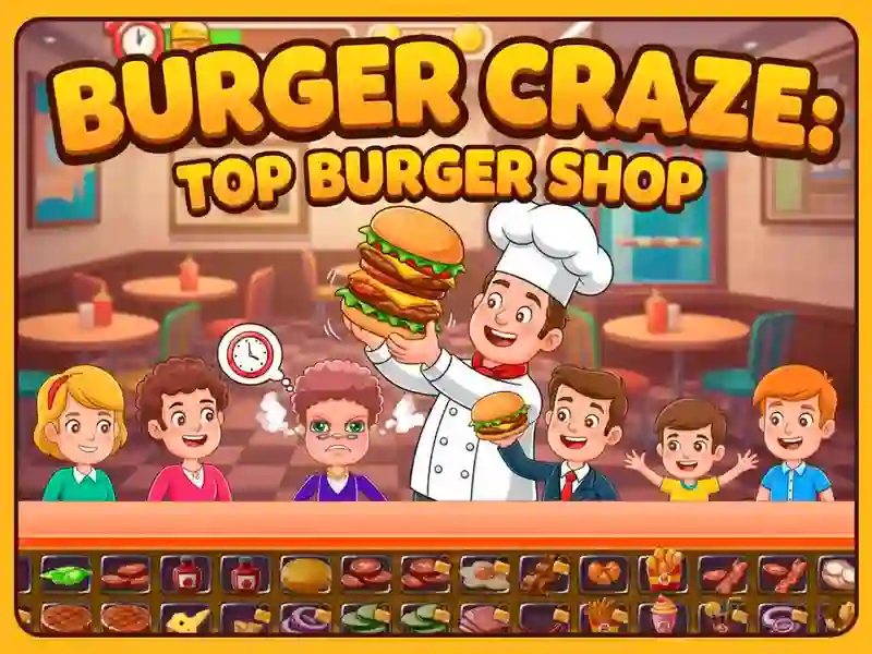 Lojë Burger Craze: Top Burger Shop në internet