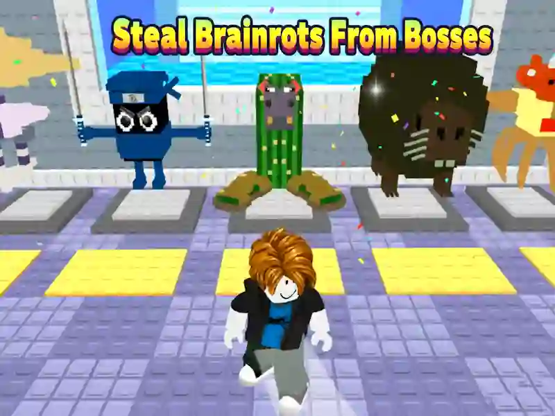 Lojë Vjedhin Brainrots Nga Boss në internet