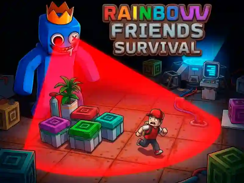 Lojë Rainbow Friends Survival në internet