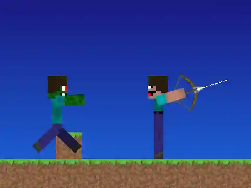 Lojë Noob vs pro por harkëtarët Minecraft në internet