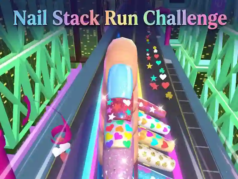 Lojë Nail Stack Run Challenge në internet