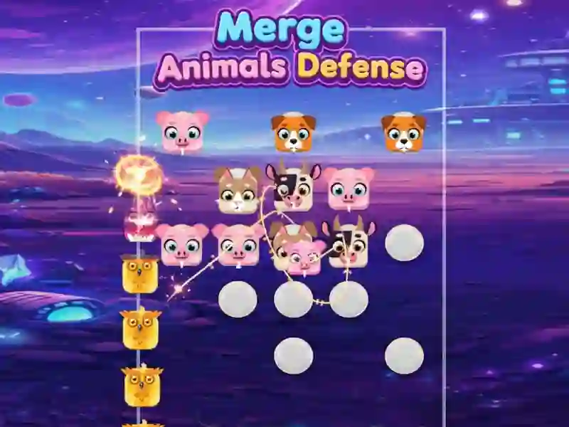 Lojë Merge Animals Defense në internet