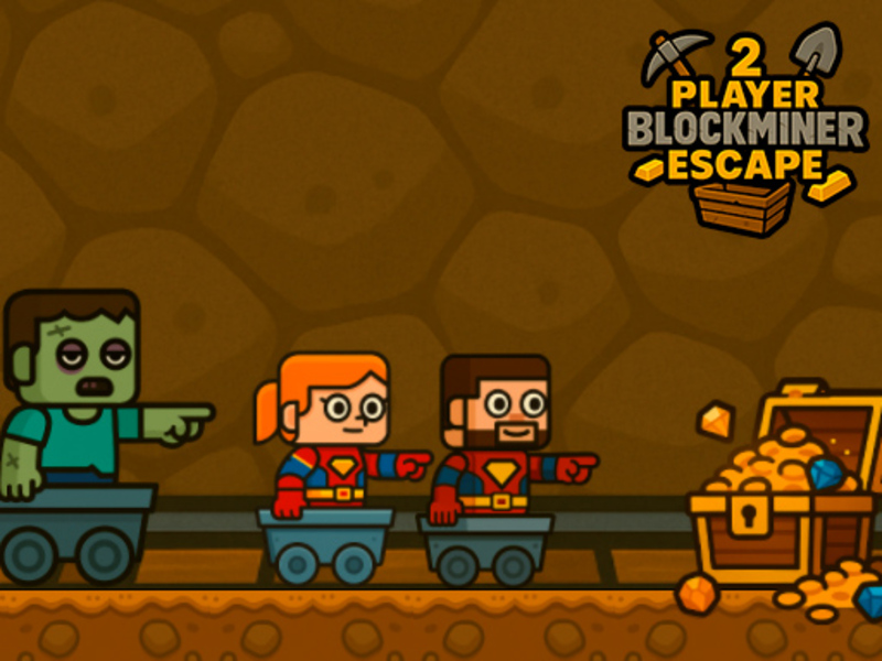 Lojë 2 lojtar Blockminer Escape në internet