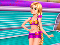 Lojë Princese Goldie: Tanning në internet