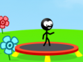 Lojë Stickman Trampolin në internet