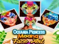 Lojë Arti e fytyrës së princeshës Moana nga Oqeania në internet