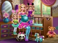 Lojë Barbie me binjakë në internet