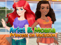 Lojë Ariel dhe Moana: Princesha në Pushim në internet