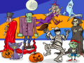 Lojë Gjeni 5 Dallime Halloween në internet