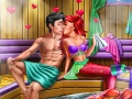 Lojë Flirt në saunën e sirenave në internet
