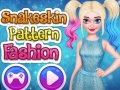 Lojë Modë me model të lëkurës së gjarprit në internet