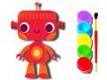 Lojë Kthehu në Shkollë: Libri i Ngjyrave Robot në internet