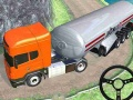 Lojë Kamion transporti tankeri naftës jashtë rrugës në internet