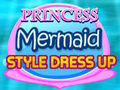 Lojë Princese Mermaid: Stil Veshjeje në internet