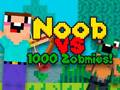 Lojë Noob përballë 1000 zombi në internet