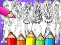 Lojë Libri i Ngjyrosjes Monster High në internet