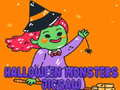 Lojë Puzzli i Monsters Halloween në internet