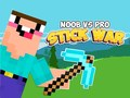 Lojë Noob kundër Pro Lufta me Shkopinj në internet