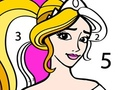 Lojë Princeshë Ngjyrosje Sipas Numrit në internet