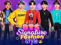 Lojë Stili i Modës nënshkruar nga BTS në internet