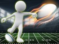 Lojë Rugby Stickman Vrapim dhe Goditje në internet