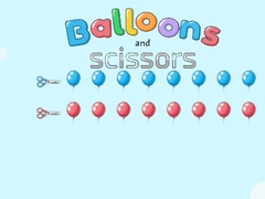 Lojë Baloons dhe Gërshërë në internet