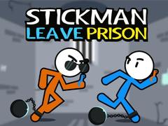 Lojë Stickman Largohuni nga Burgu në internet