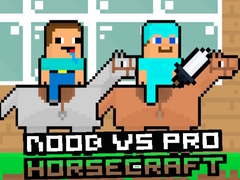 Lojë Noob kundër Pro HorseCraft në internet