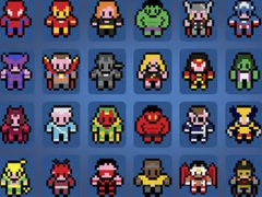 Lojë Imazhe sipas numrave Superheronj në internet
