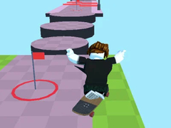 Lojë Obby: Garat e Skateboard në internet