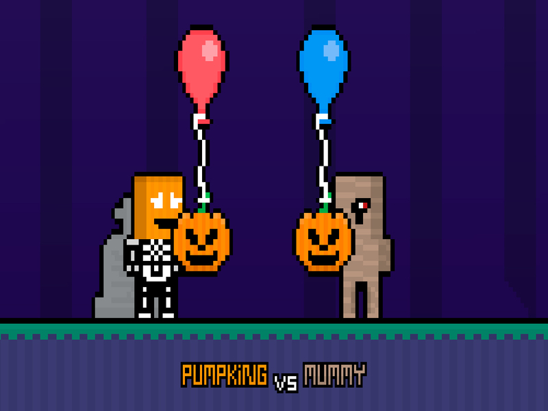 Lojë Pumpking vs Mummy në internet