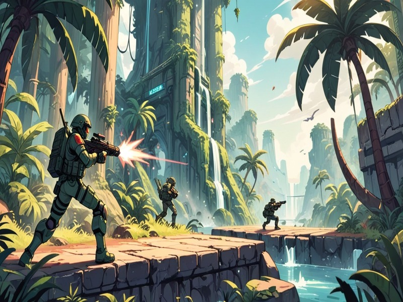 Lojë Strike Force: Platformer veprimi në internet