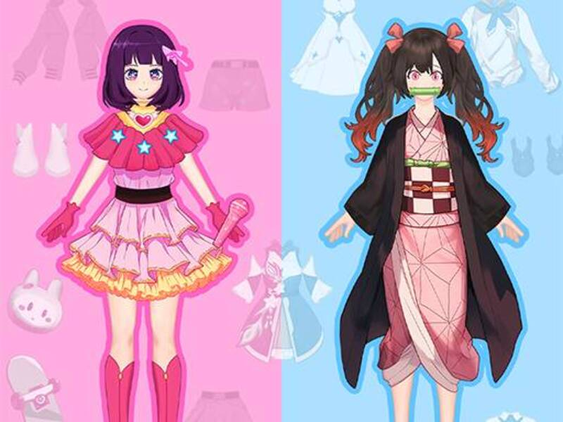 Lojë Kukull anime- Vajzë DIY Cosplay në internet