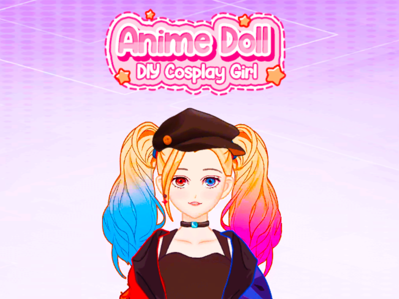 Lojë Kukull anime DIY vajzë cosplay në internet