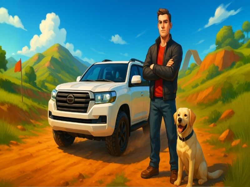 Lojë Land Cruiser Shofer Offroad në internet