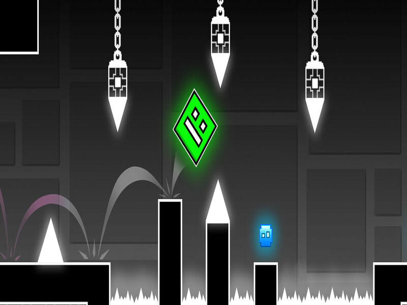 Lojë Platformer gjeometri në internet