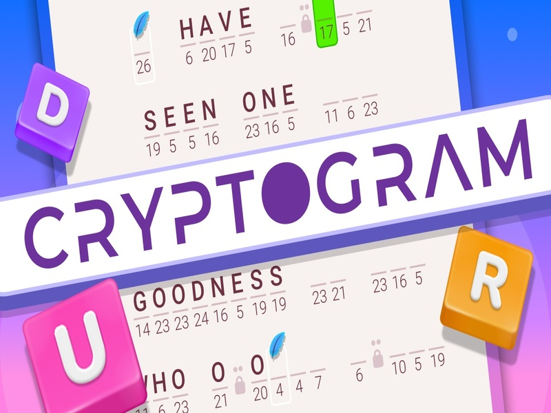 Lojë Cryptogram: Fjala e enigmës së trurit në internet