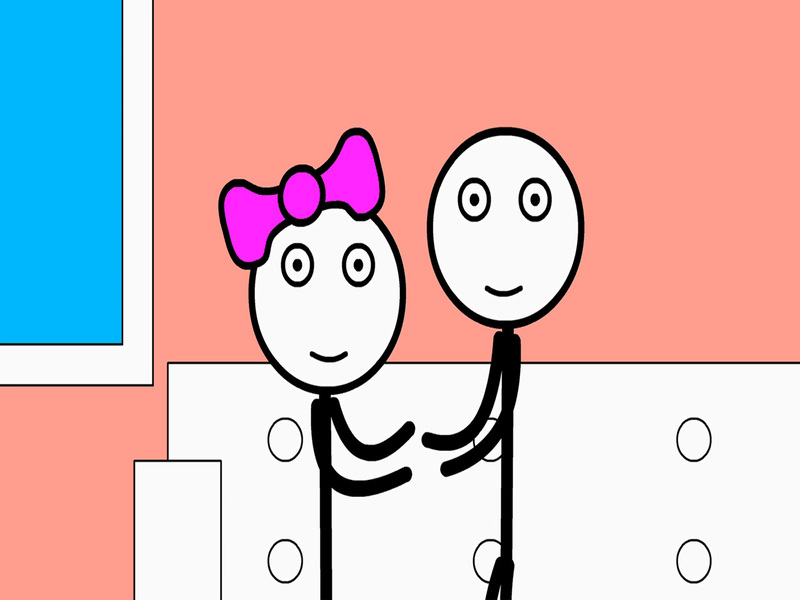 Lojë Burgu dhe Dashuria Stickman në internet