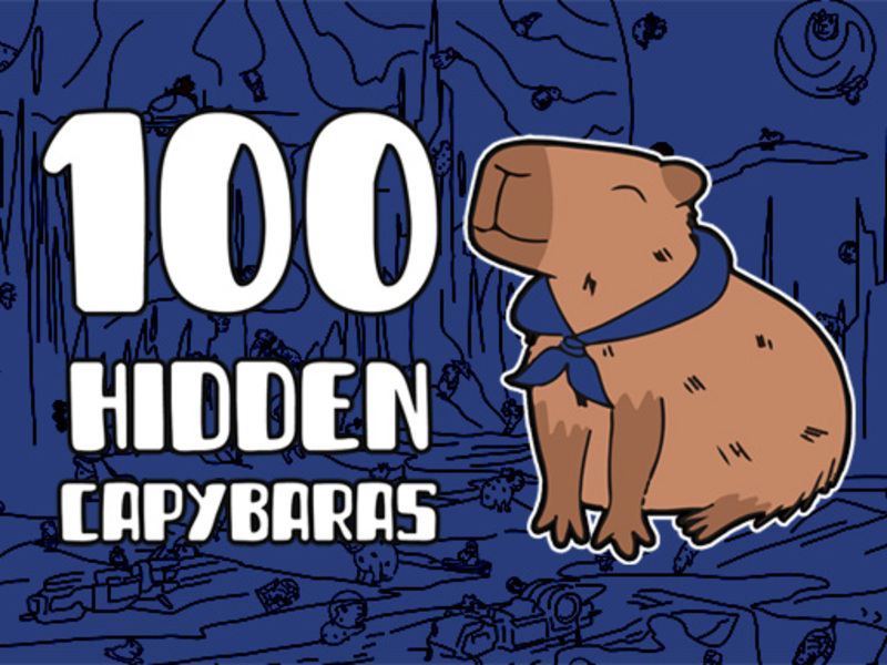 Lojë 100 Capybaras të fshehura në internet