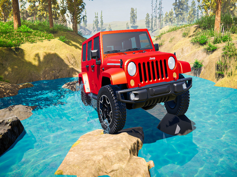 Lojë Simulator i lojës Jeep offroad Jeep në internet