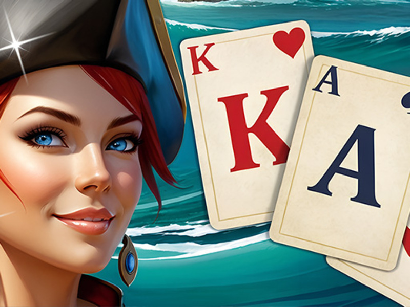 Lojë Solitaire Klondike Treasure Island në internet