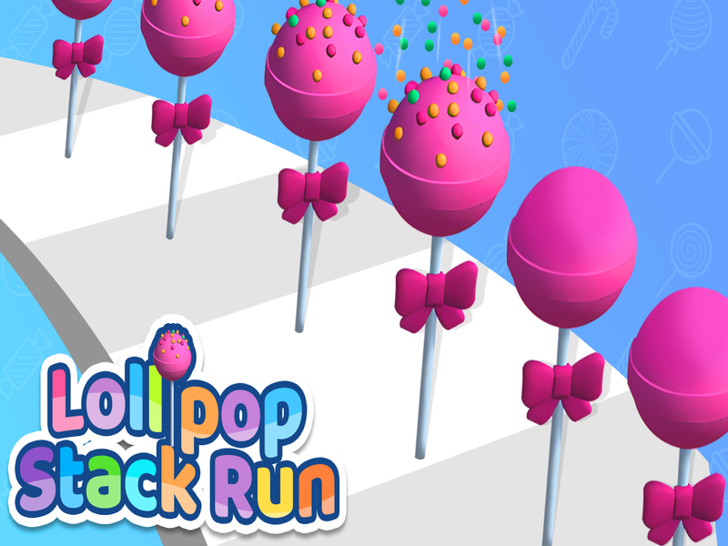Lojë Vrapimi i Stack Lollipop në internet