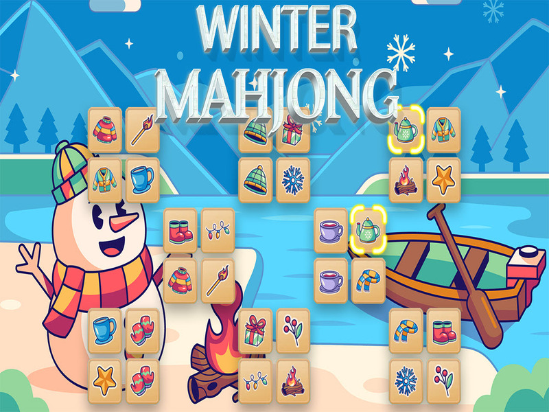 Lojë Dimër Mahjong në internet