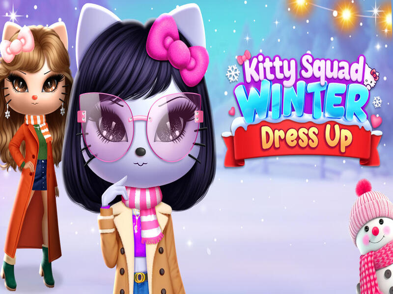 Lojë Veshja e dimrit Kitty Squad në internet