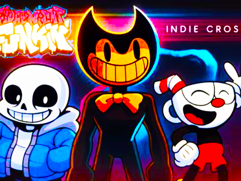 Lojë Fnf vs indie cross në internet