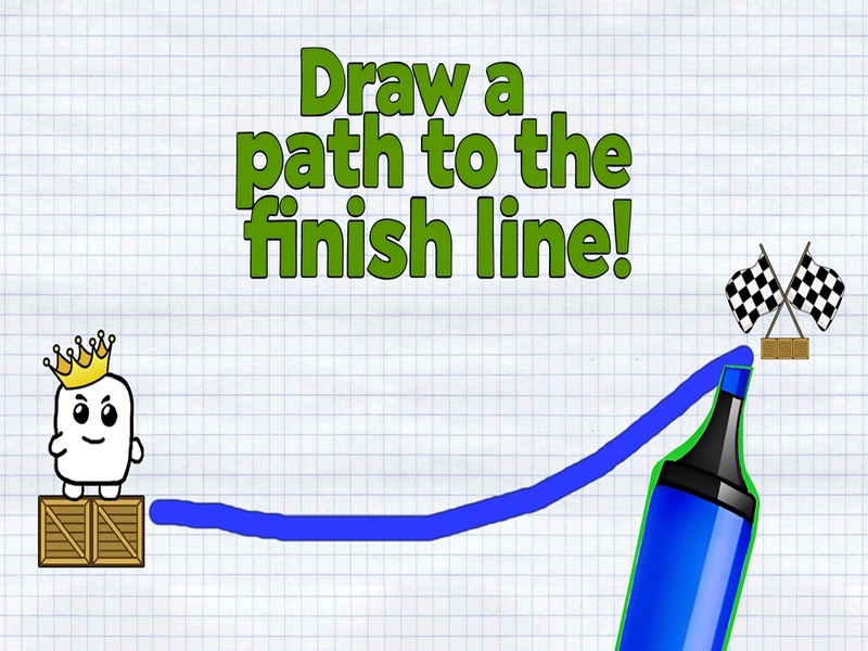 Lojë Vizatoni një shteg në vijën e finishit! në internet