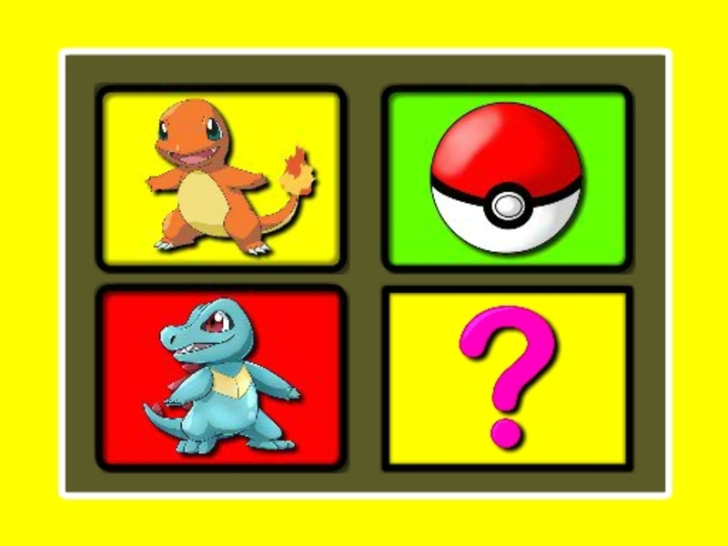 Lojë Koha e kujtesës Pokemon në internet