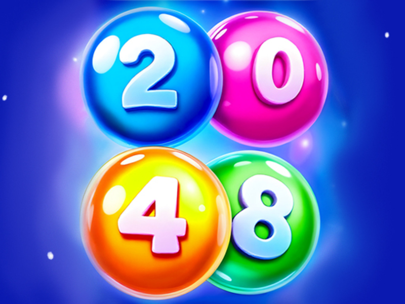 Lojë 2048 topa të ndeshjes në internet