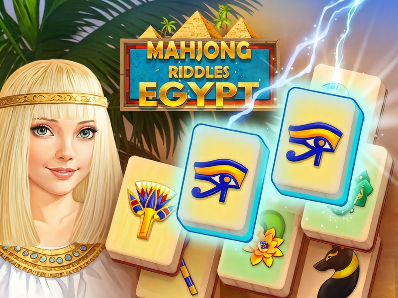 Lojë Mahjong Riddles: Egjipt në internet